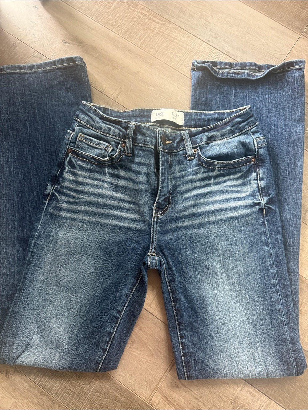 BKE Women's Medium Blue Bootcut Jeans